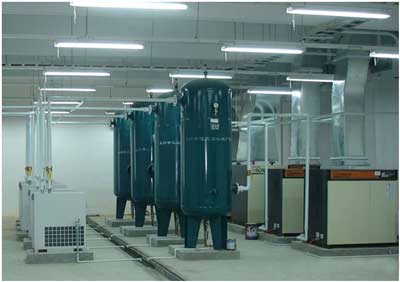 1、清除残渣并清理堵塞的冷却器，避免空压机高温